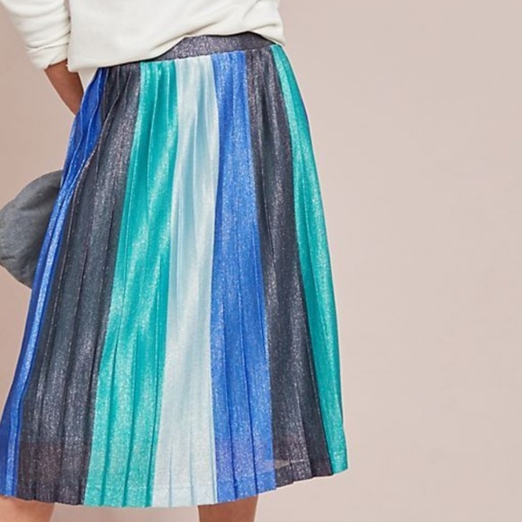 Anthropologie Dresses & Skirts - NWT Anthropologie Blue Sunburst Pleated Midi Skirt